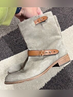 Coach Amy Boots Womens 6B Ash Tan Brown